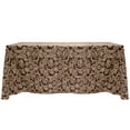 thumbnail image 1 of Ultimate Textile (2 Pack) Miranda 90 x 132-Inch Rectangular Damask Tablecloth - Jacquard Weave, Chocolate Brown, 1 of 3