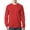 RED, variant on Bayside Adult 6.1 oz., 100% Cotton Long Sleeve Pocket T-Shirt - BA8100