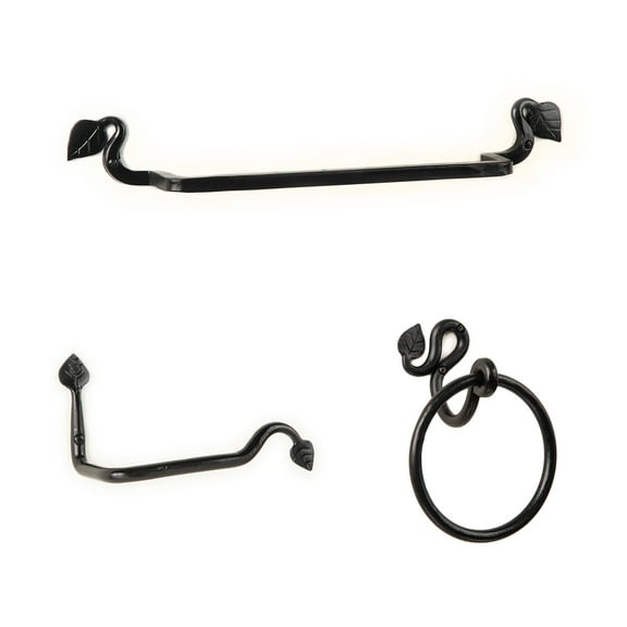 Hand Forged  Wrought Iron Bathroom Accessories Set