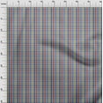 thumbnail image 3 of oneOone Cotton Silk Fabric Madras Check Printed Fabric 1 Yard 42 Inch Wide, 3 of 4