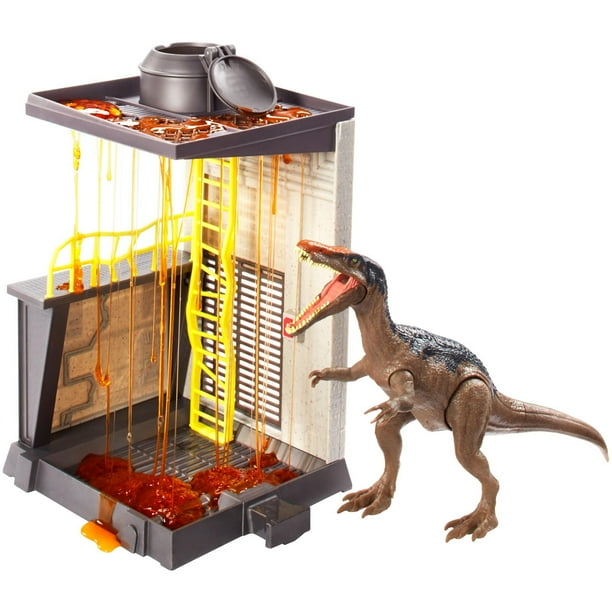 Jurassic World Slime Lava Surge Playset with Baryonyx Dinosaur