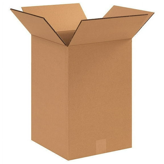 ZoroSelect Double Wall Boxes, 12" x 12" x 18", Kraft, 15/Bundle