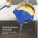thumbnail image 2 of Kitchen Gizmo Strain - Colador de silicona con clip para ollas, sartenes y cuencos - Aparatos de cocina resistentes al calor, colador escurridor esencial para verduras y pastas - 7,87 x 2,76 x 4,53, 2 of 8