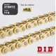 thumbnail image 2 of Cadena para motocicleta D.I.D. 219HTZ SDHx114L dorado 88.5 Cm 114L, 2 of 7