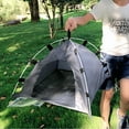 thumbnail image 2 of YOPTOP Weatherproof and Hassle-Free: Automatic Quick Opening Pet Tent for Kittens and Dogs,Gray, 2 of 5
