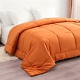 thumbnail image 6 of Kelnaro Premium Twin Duvet Insert, Down Alternative Comforter with Corner Tabs, Orange, 6 of 6