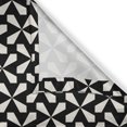 thumbnail image 6 of Ambesonne Abstract Valance & Curtain, Monochrome Geometric 70's, 55"x45", Eggshell and Dark Brown, 6 of 7