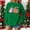#022-Green, variant on Craaazy Women's Funny Christmas Printed Long Sleeved Shirt Round Neck Christmas Sweatshirt Gifts