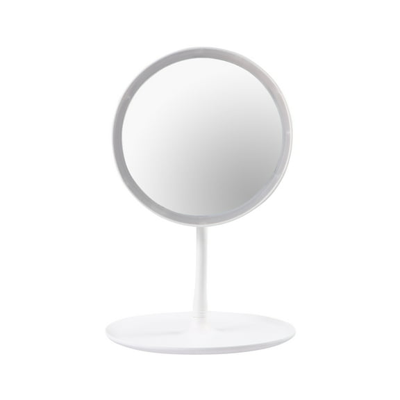 HOMEMAXS Household LED Lighted Makeup Mirror USB Rechargeable Dimmable Touch Screen Cosmetic Mirror