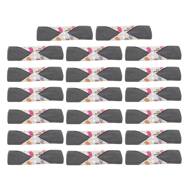 20 Piezas de Tela de Bambú Almohadillas Menstruales Reutilizables Almohadillas Sanitarias Liner