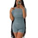 thumbnail image 3 of Conjunto de 2 piezas de ropa deportiva informal transfronteriza para mujer que adelgaza y suaviza tu silueta Camiseta de cuello redondo Pantalones, 3 of 5
