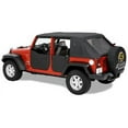 thumbnail image 2 of Bestop 53040-35 Jeep Wrangler 2- or 4-Door Front Lower Fabric Half-Door Set, Black Diamond, 2 of 3