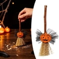 thumbnail image 3 of 1 Pcs Halloween Mini Witch Brooms, Witch Broomstick Decorations, Miniature Brooms Ornaments for Halloween Party Decor Doll Accessories DIY Crafts, 3 of 4