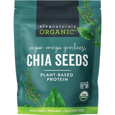 Viva Naturals Organic Chia Seeds Omega-3  2 lb.