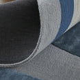 thumbnail image 5 of 8' X 10' Blue Ivory And Gray Wool Striped Tufted Handmade Area Rug, 5 of 10