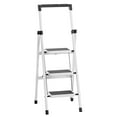 thumbnail image 2 of TidBay 3 Step Ladder, Portable Steel Folding Stool with Tool Platform, Wide Anti-Slip Pedal and Anti-Slip Feet for Household, Office, Iron Construction, 150kg Capacity Step Ladder, 2 of 7