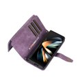 thumbnail image 5 of Crossbody Wallet Case for Samsung Galaxy Z Fold 6 with RFID Blocking Card Slot Holder, Magnetic Flip Folio Purse Case, PU Leather Zipper Handbag with Detachable Lanyard Strap Phone Case,Purple, 5 of 12