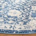thumbnail image 2 of SAFAVIEH Brentwood Fidan Floral Area Rug, Navy/Creme, 3' x 3' Round, 2 of 7