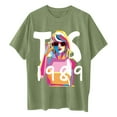 thumbnail image 5 of TayIor Sw1ft Chemises, Tylor Sw1ft Merch, Tylor Sw1ft, Mode Décontractée pour Femmes, Chemises à Manches Courtes et Col Rond Imprimé, Chemisier Graphique pour Amatrices de Musique TKFASHION Vert Menthe TTTG, 5 of 5