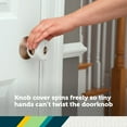 thumbnail image 4 of Safety 1st Parent Grip Door Knob Covers, White, 3 Pack, Toddler, 4 of 8