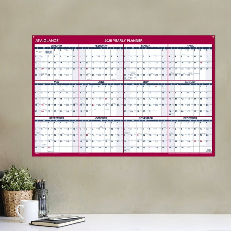 AT-A-GLANCE 2025 Vertical Horizontal Reversible Yearly Wall Calendar Large 24 x - Walmart.com at-a-glance-2025-vertical-horizontal-reversible-yearly-wall-calendar-large-24-x-walmart-com