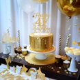 thumbnail image 3 of Topper para pastel Yotawebery 41.º cumpleaños con brillo dorado, 3 of 7