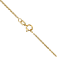 thumbnail image 3 of 14K Solid Yellow Gold 0.7mm Rope Chain Twisted Link Necklace, 3 of 5