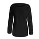thumbnail image 3 of Puntoco Mujeres Moda O-cuello Suelto Felpa Color sólido Mangas largas Suéter Camiseta tops Puntoco Puntoco-1405, 3 of 4