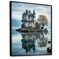 thumbnail image 2 of Designart "Dreamy Castle Reflections II" Cityscapes Floater Framed Canvas Print, 2 of 7
