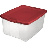 Sterilite 65-Quart Latch Box, Infra Red (Available in Case of 6 or Single Unit)