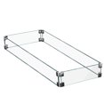 thumbnail image 1 of Hiland AWS-RT30 Fire Pit Glass Wind Screen, Rectangular, Clear, 1 of 5