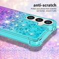 thumbnail image 2 of Case for FOXDOCK Samsung Galaxy A15 Glitter Zipper Wallet Case with Short Hand Strap, 2 of 5