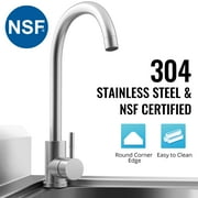Lafati 23 Stainless Steel Freestanding Utility Sink - Single Bowl with Hot/Cold Water Inlet, NSF Certified for Kitchen, Laundry, Bar