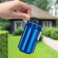 thumbnail image 1 of Heavy Duty Metal Ashtray Keychain - Durable Masculine Keyring Accessory, Compact & Lightweight Gift for Men, Father’s Day Present, Rugged Decorative Pendant for Keys & Bags, 1 of 5