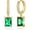Rectangular Green, variant on Mesovor Women Small Hoop Earrings 18k Gold Plated Huggie Dangle Earrings Dainty Drop Earrings