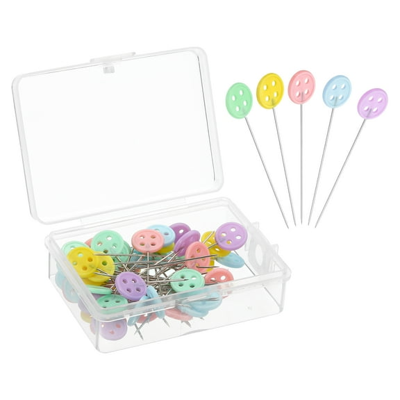 Straight Pins 200 Pack Multicolor Straight Quilting Pins Button Head Sewing Pins