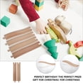 thumbnail image 3 of ELAYARD 2Pcs Khaki Wooden Train Track Model Parts For Kids Diy Assembling Creative Building, 3 of 6