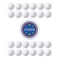 thumbnail image 1 of White Perforated Practice Balls Set of 24 for Golf Training Fun and Long Distance Performance with, 1 of 8