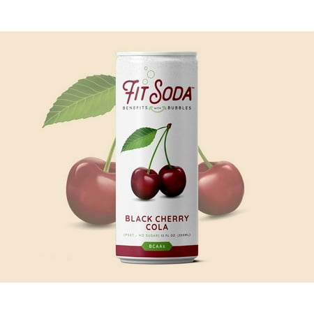 Fit Soda, Wellness Soda Infused with Branched-Chain Amino Acids (BCAA) and Electrolytes