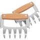 thumbnail image 1 of Garras para carne de acero inoxidable con mango de madera, pinzas para osos multifuncionales f, 1 of 5