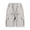 Khaki, variant on Women's Fashionable Casual Slit with Pocket Cotton Linen Loose Shorts Summer Shorts for Women
