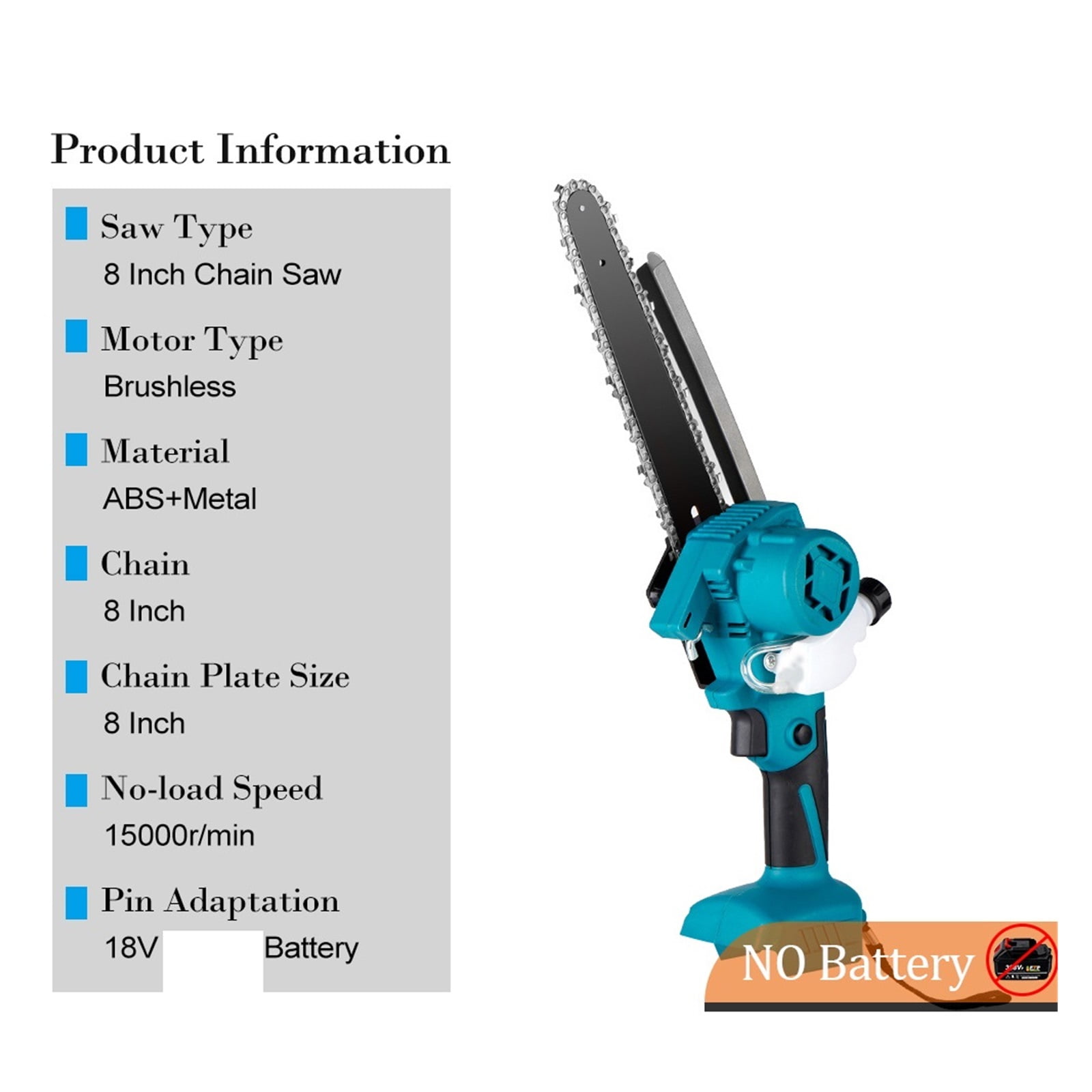 8 Inch Brushless Electric Saw 2000W High Power Cordless Chainsaw Garden Cutting Trimming Tool Chainsaw ,2 IN 1 Trimmer & Edger