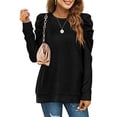 thumbnail image 3 of UVN Long Sleeve T Shirt for Women Crewneck Shirts Fall Tunic Pullover Tops, 3 of 6