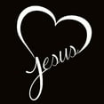 thumbnail image 2 of Walbest 1Pc Car Sticker - Jesus Heart Removable Waterproof Auto Window Bumper Decal Decor Sticker for Universal Car SUV, 2 of 7