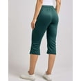 thumbnail image 4 of Real Essentials 3-Pack: Women's Capri Open Bottom Soft Sweatpants with Drawstring (Available in Plus Size), 4 of 7