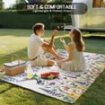 thumbnail image 4 of Watercolor Floral Outdoor Rug for Patio/Deck/Porch, Non-Slip Large Area Rug 6 x 9 Ft, Spring Daisy Sunflowers Wisteria Hummingbird Indoor Outdoor Rugs Washable Area Rugs, Camping Rug Carpet Runner, 4 of 8
