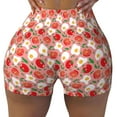 thumbnail image 2 of Picia Tomatoes Printed Workout Shorts for Women Seamless Scrunch Butt Lifting High Waisted Yoga Gym Booty Running Moisture-wicking Short Pants-Large, 2 of 9