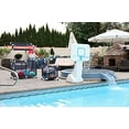 thumbnail image 5 of Essentially Yours Rolling Pool Storage Organizer Bin Large 24""x 24""x 42"" Blue Mesh/White PVC, 5 of 5