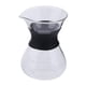 thumbnail image 1 of Cafetera con jarra de vidrio de borosilicato y filtro reutilizable de acero inoxidable 400ml sin filtro, 1 of 7