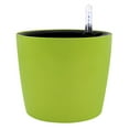 thumbnail image 2 of Round Self Watering Planter Wicking Pots with Water Level Indicator for Indoor Green, 2 of 7
